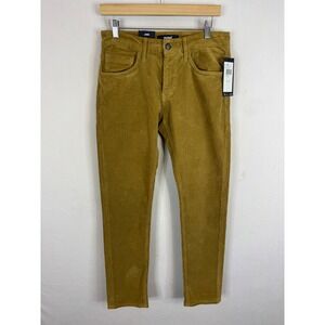 Mavi Jake Slim Leg Corduroy Pants Mustard Yellow 30x32‎ M0042281739 Mens NEW